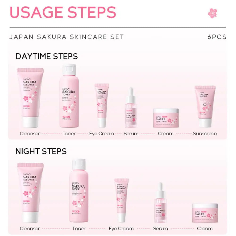 Sakura Skin Care Sets Face Cream - Glowify Essentials